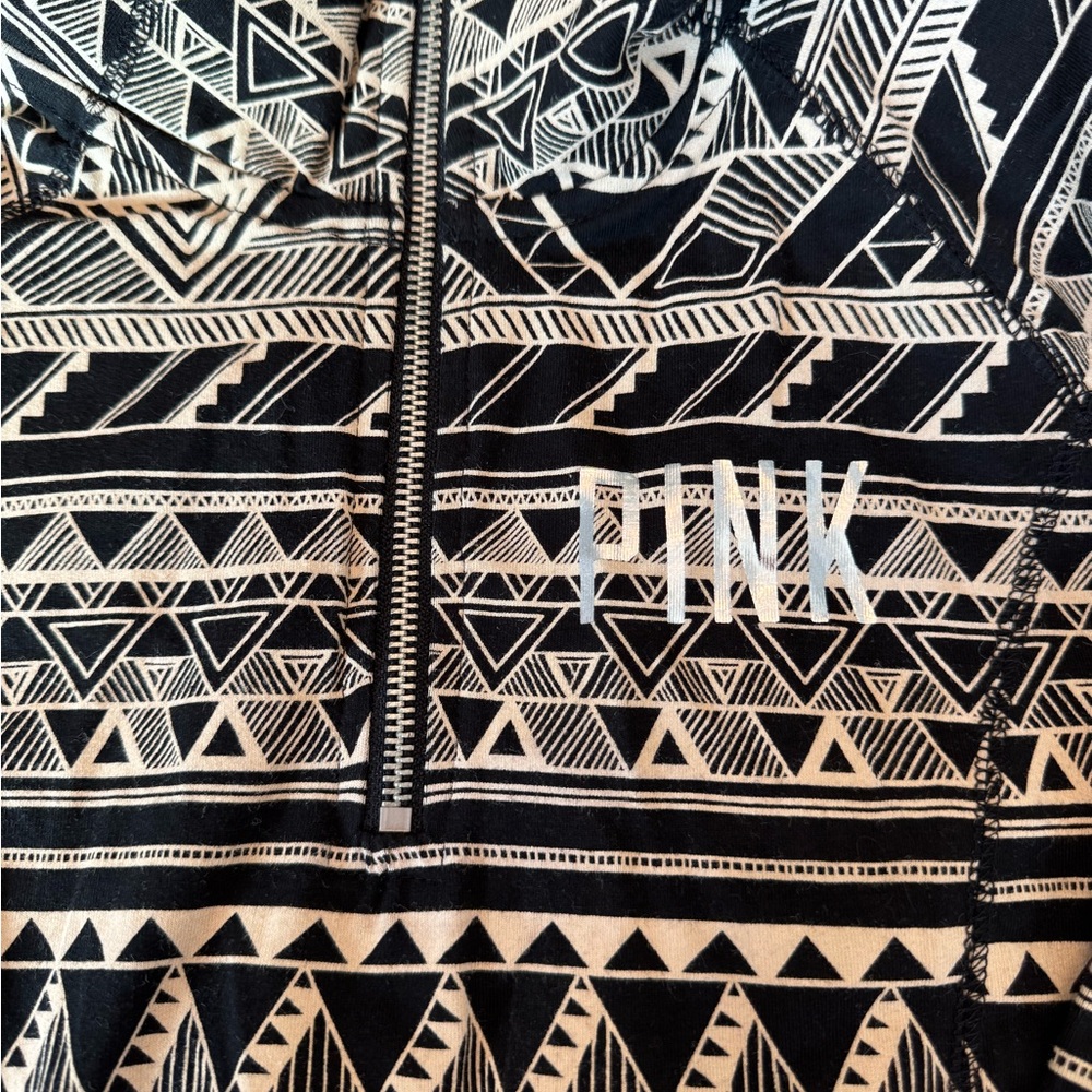 PINK Victoria's Secret Black and White Patterned Jacket